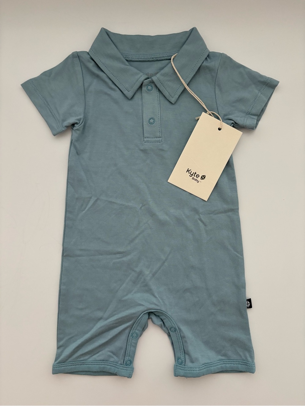 Kyte Baby Polo Short Romper 3-6M
